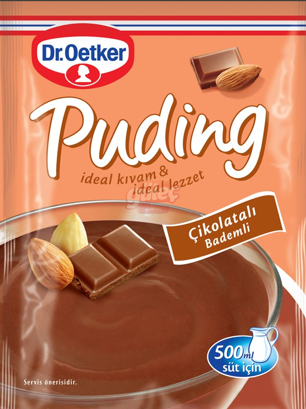 Dr.Oetker Çikolatalı Bademli Puding 104 G
