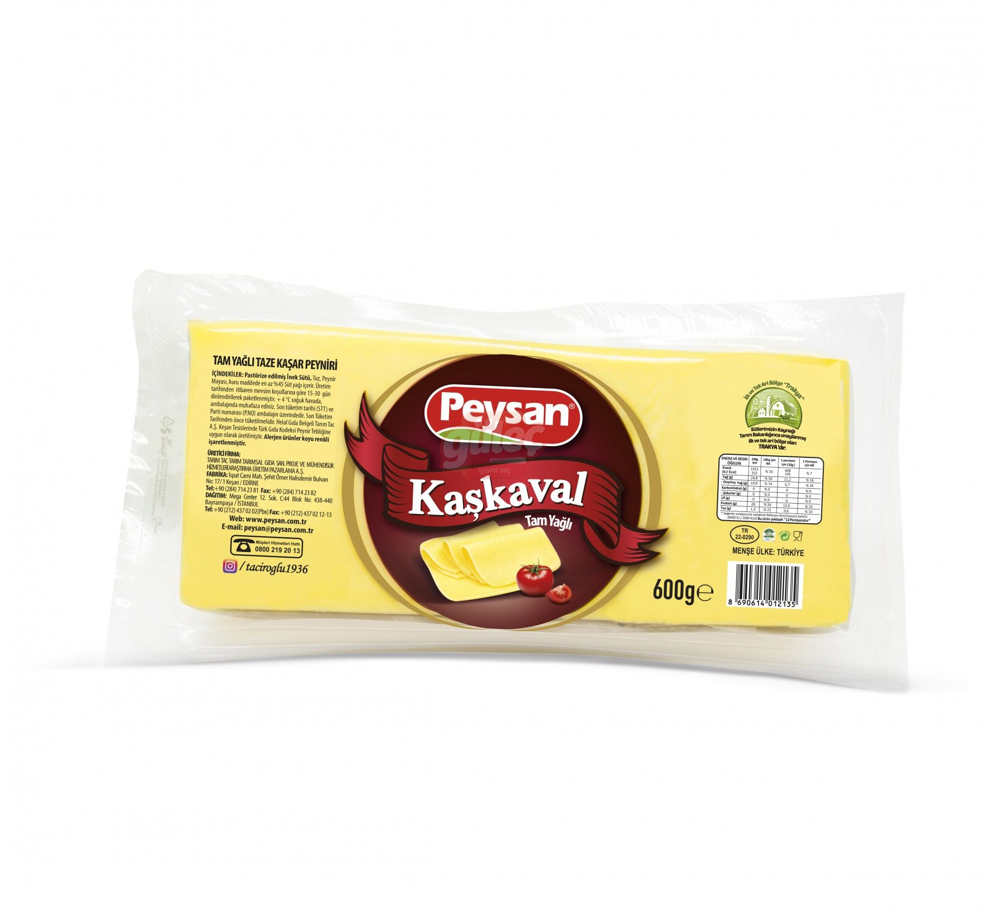 Peysan Kaşkaval Peyniri 600 G