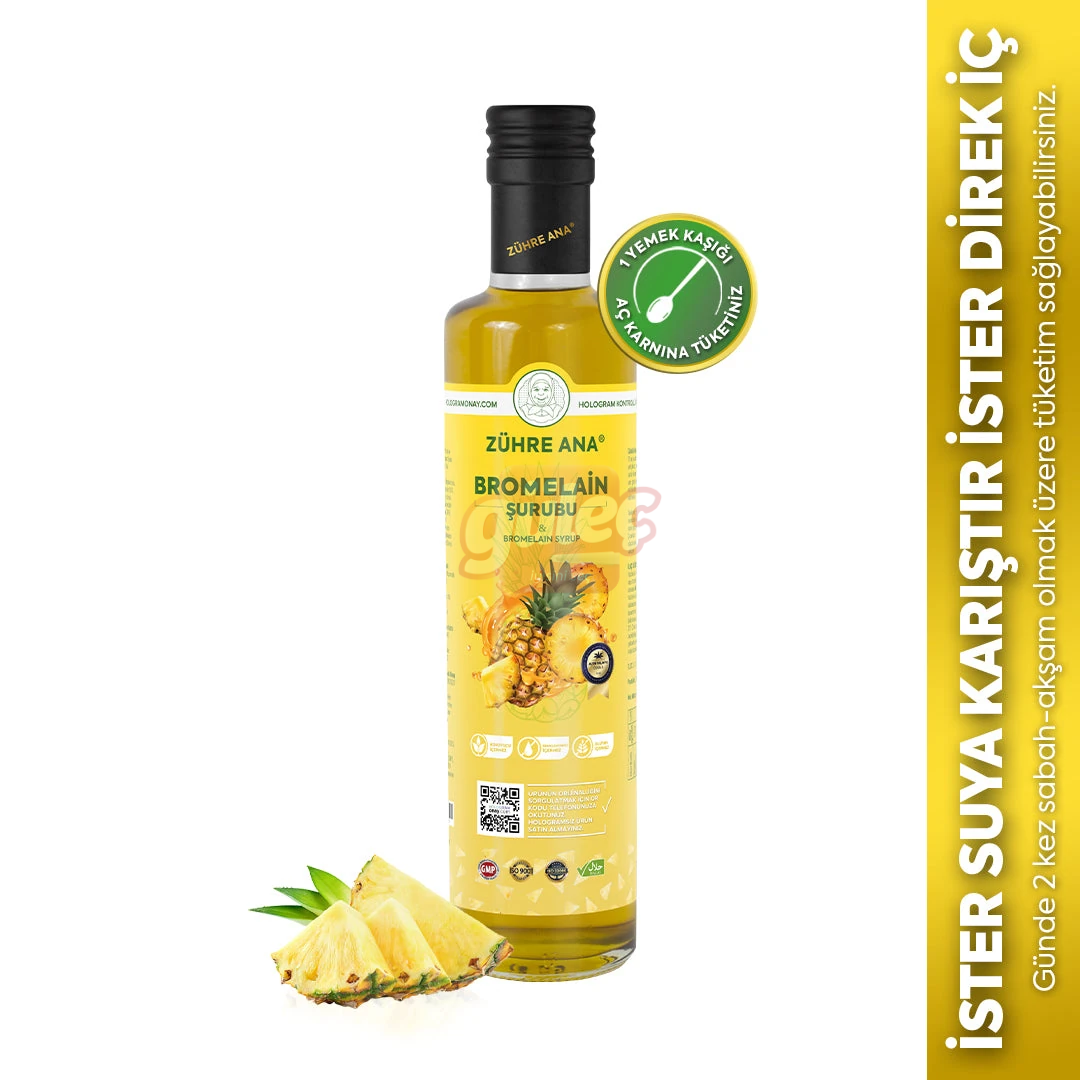 Zühre Ana Bromelain Ananas İçeren Detox Şurubu 250 Ml