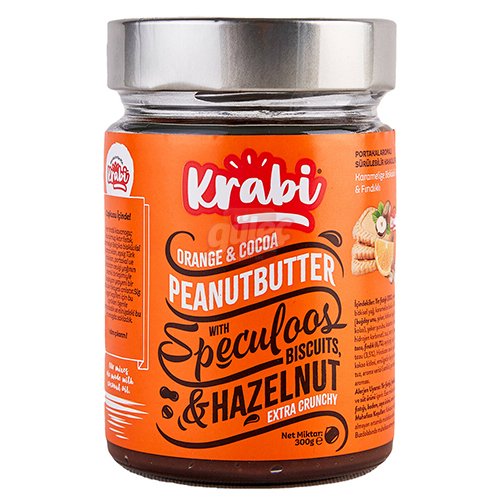 Krabi Portakal Aromalı Kakaolu Fıstık Ezmesi 300 G
