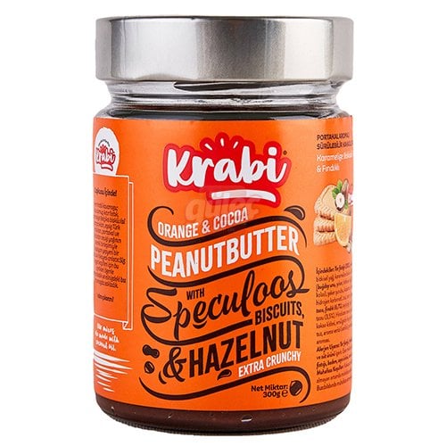 Krabi Portakal Aromalı Kakaolu Fıstık Ezmesi 300 G