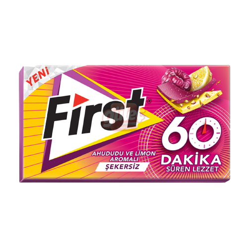 First 60 Dk Ahududu Limon Aromalı Sakız 27 G