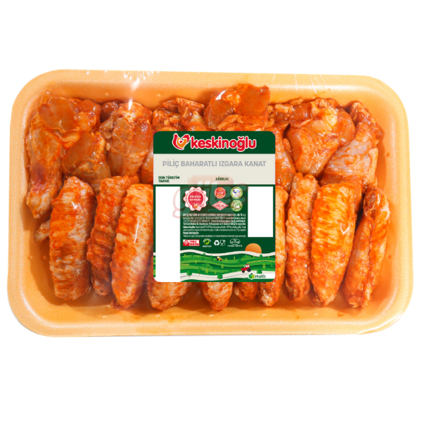 Keskinoğlu Tabaklı Soslu Izgara Kanat (Karışık Kanat) Kg