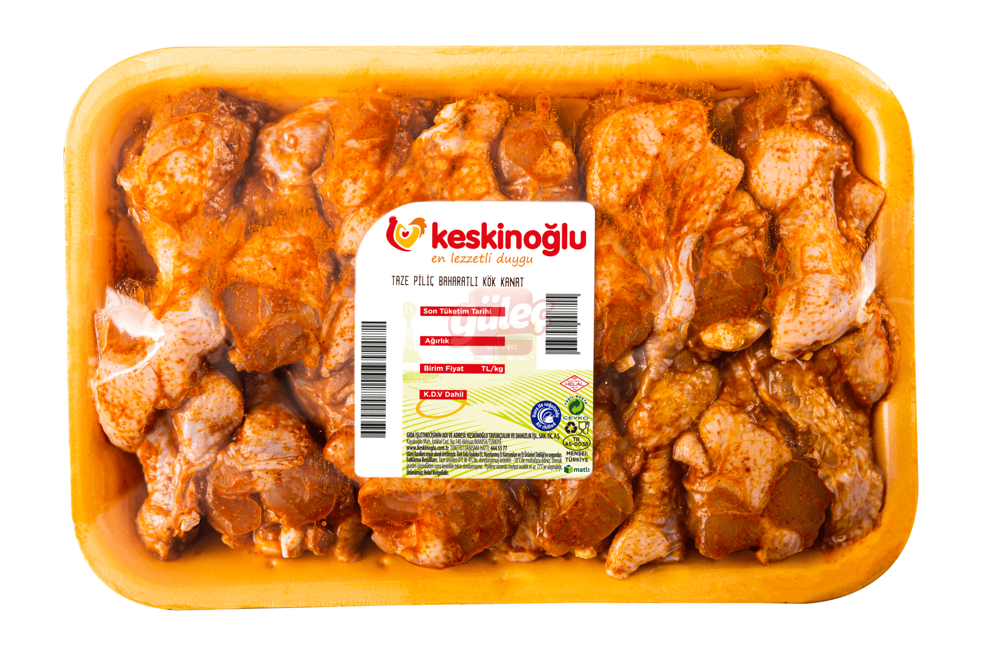 Keskinoğlu Tabaklı Soslu Kök Kanat (Kanat İncik) Kg