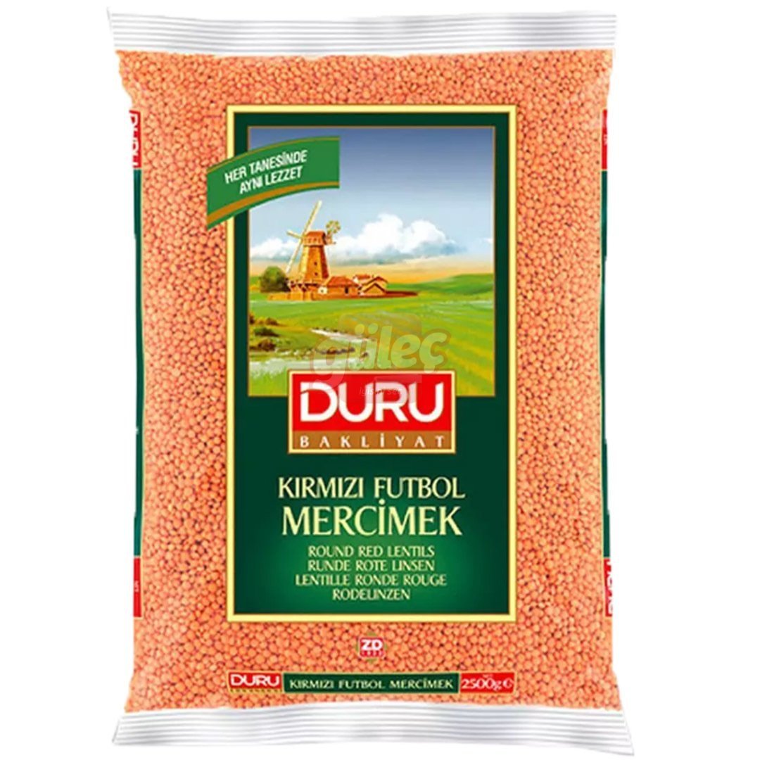 Duru Kırmızı Futbol Mercimek 1 Kg