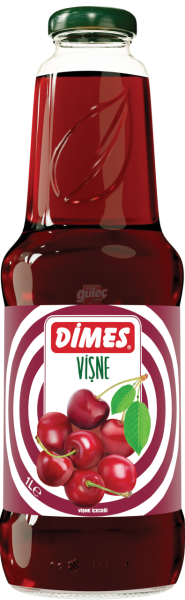 Dimes Vişne Meyve Suyu Cam Şişe 1 L