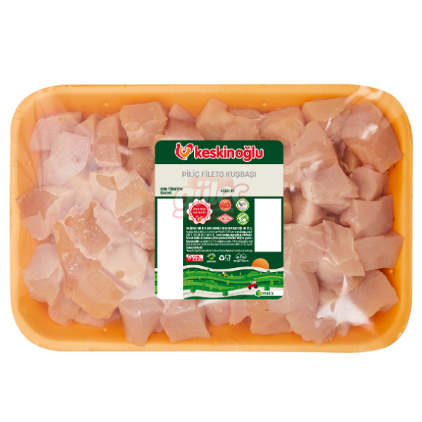 Keskinoğlu Tabaklı Fileto Kuşbaşı (Doğranmış Kemiksiz Göğüs) Kg