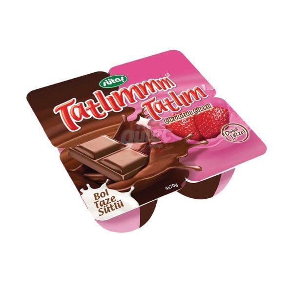 Sütaş Tatlım Çikolatalı Çilekli 4 x 60 G