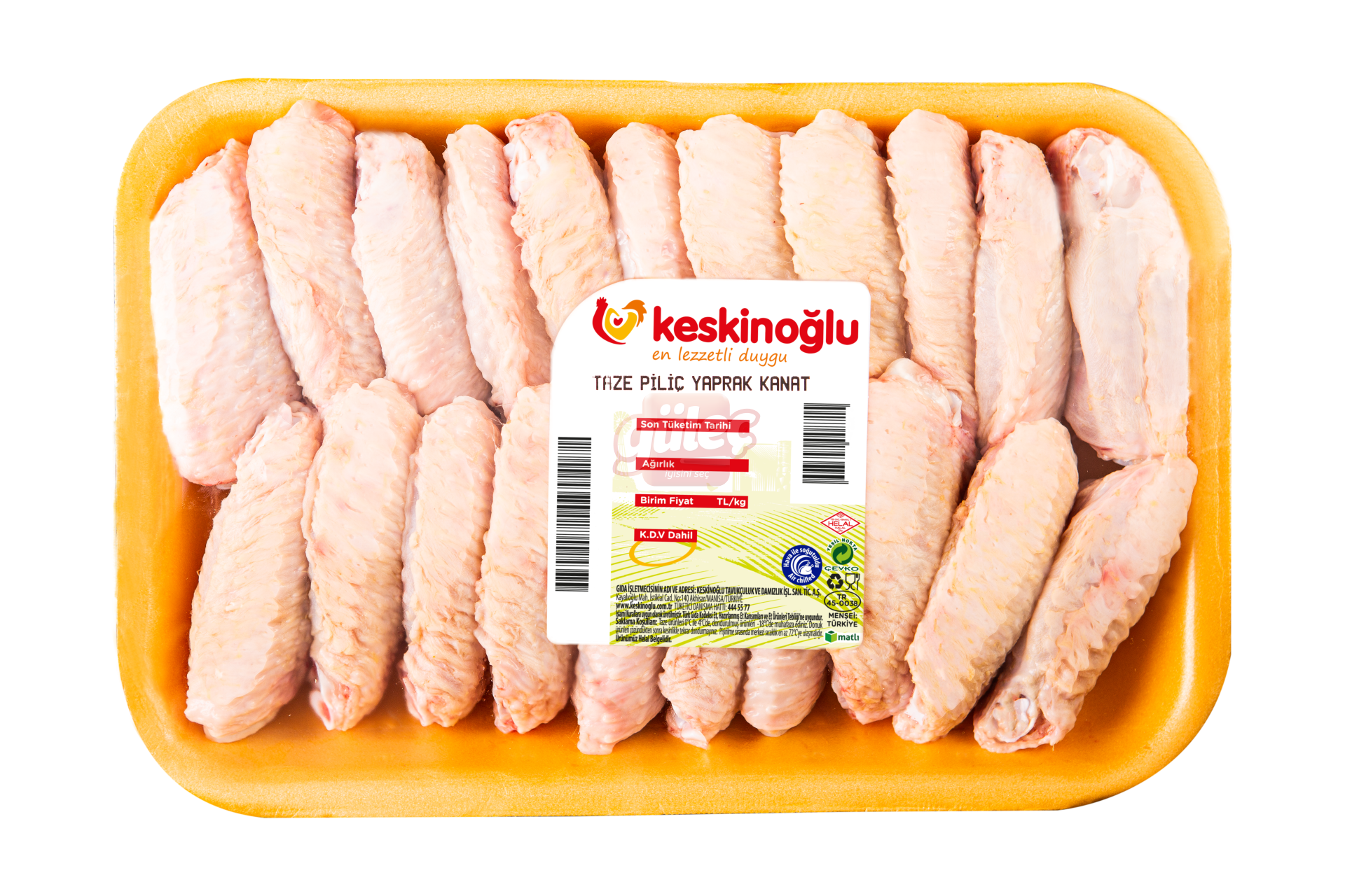 Keskinoğlu Tabaklı Yaprak Kanat (Badem Kanat) Kg