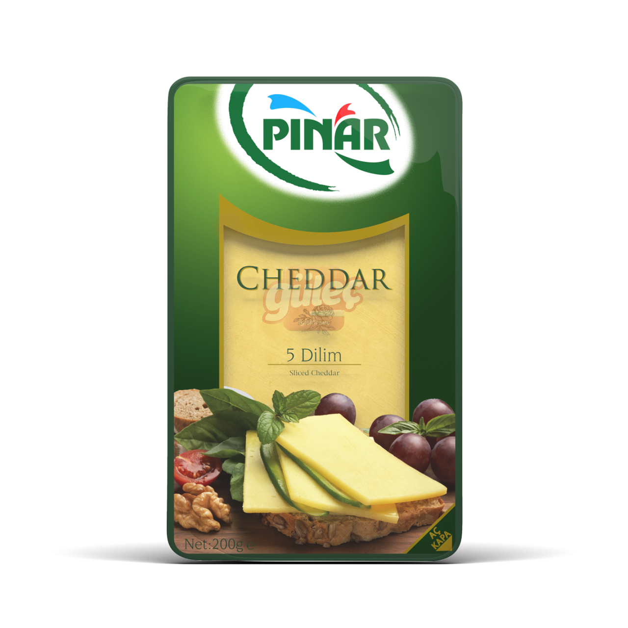 Pınar Cheddar Dilim Peynir 200 G