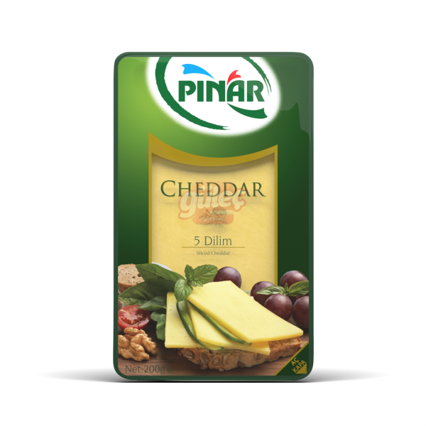 Pınar Cheddar Dilim Peynir 200 G