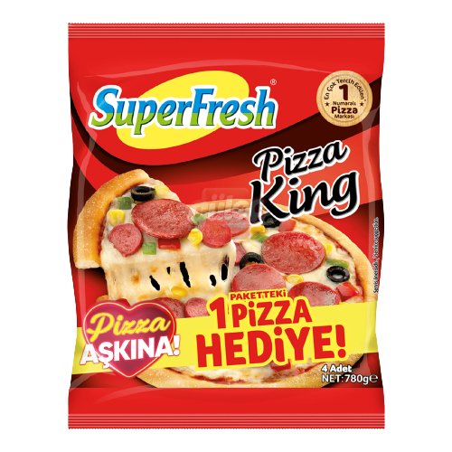 SuperFresh Pizza King 4 Al 3 Öde 780 G