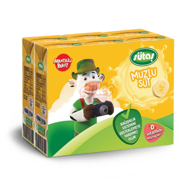 Sütaş Muzlu Süt 6x180 Ml