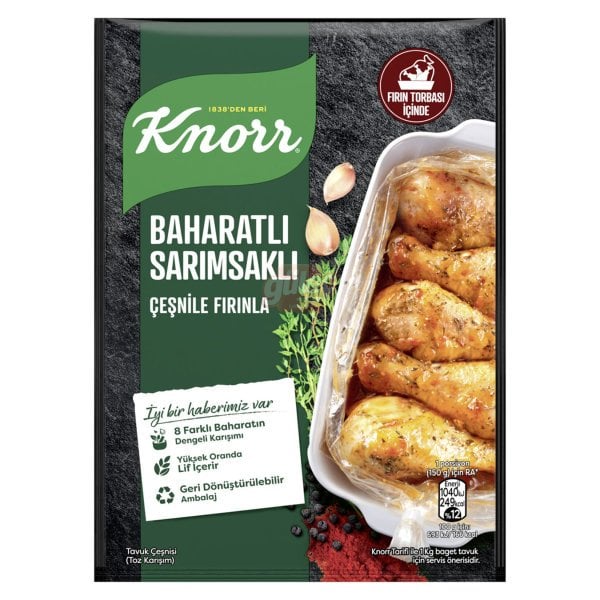 Knorr Baharatlı Sarımsaklı Çeşni 34 G