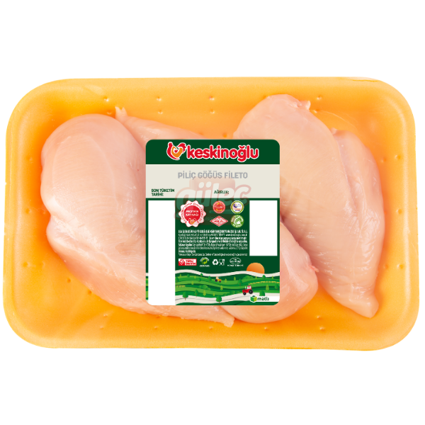 Keskinoğlu Tabaklı Fileto (Kemiksiz Göğüs) Kg