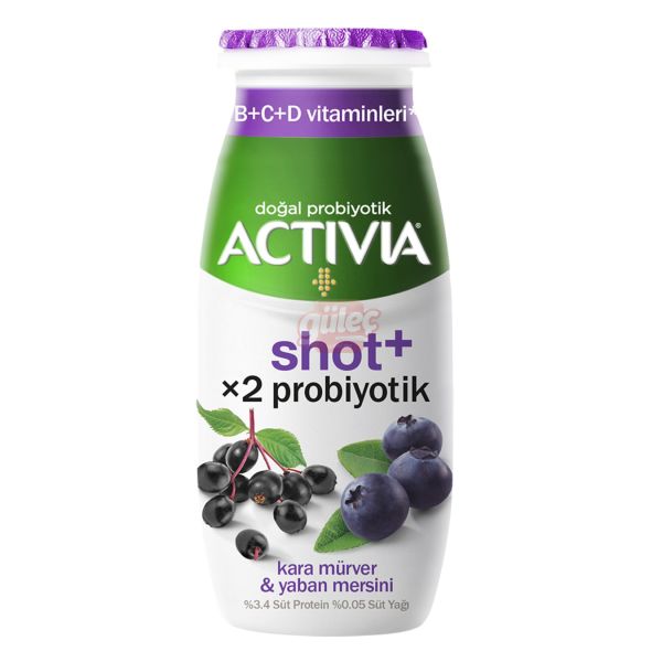 Activia Shot Kara Mürver & Yaban Mersini 80 Ml