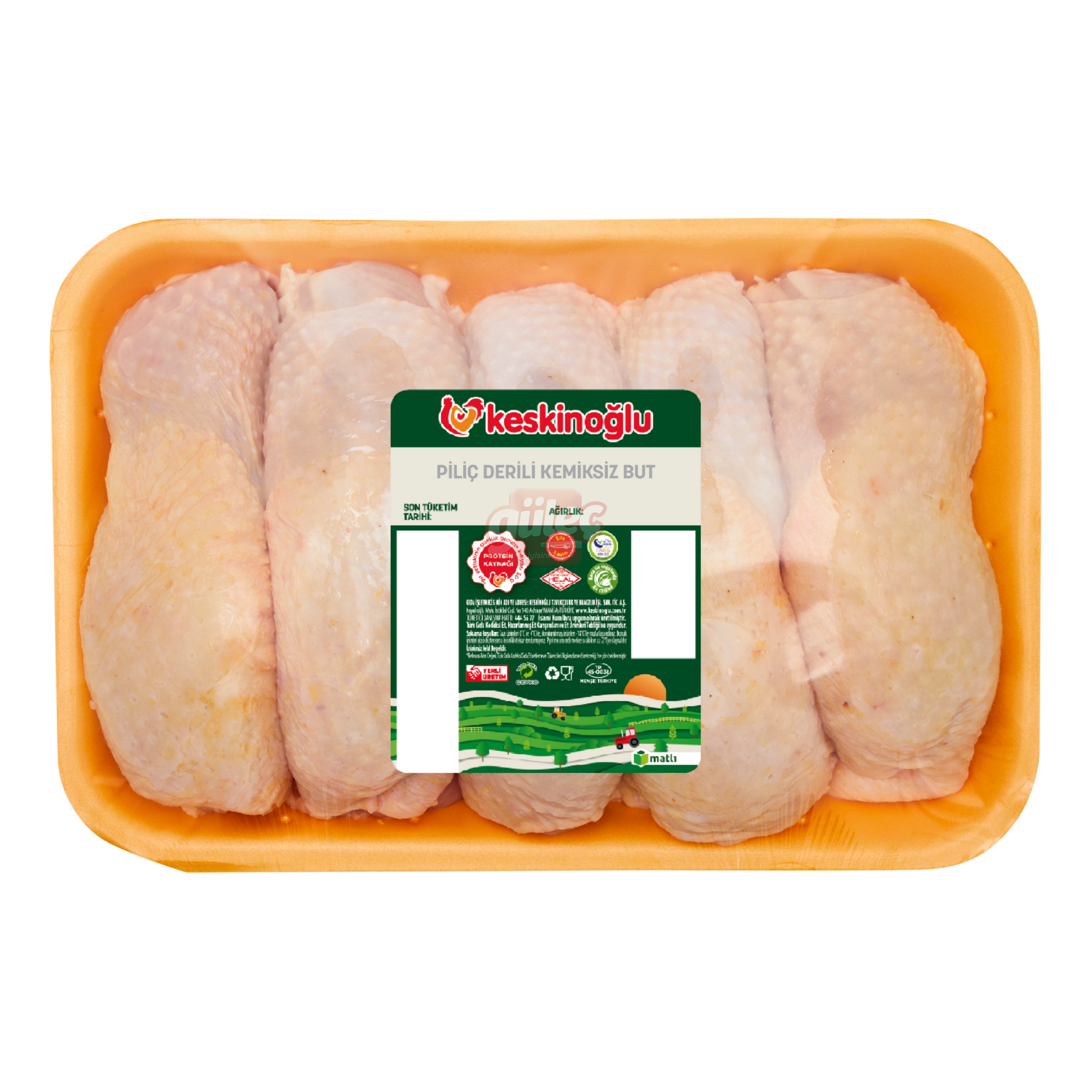 Keskinoğlu Tabaklı Derili Kemiksiz But Kg