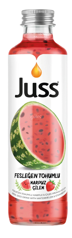 Juss Fesleğen Tohumlu Karpuz Çilek Aromalı İçecek 250 Ml
