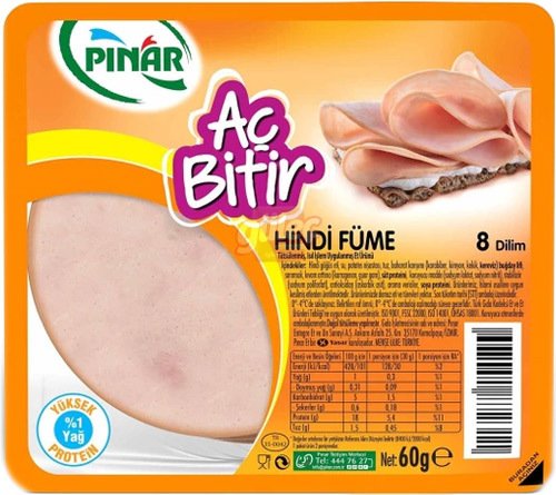 Pınar Aç Bitir Hindi Füme 60 G