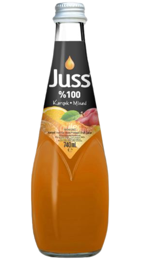 Juss %100 Karışık Meyve Suyu Cam Şişe 740 Ml