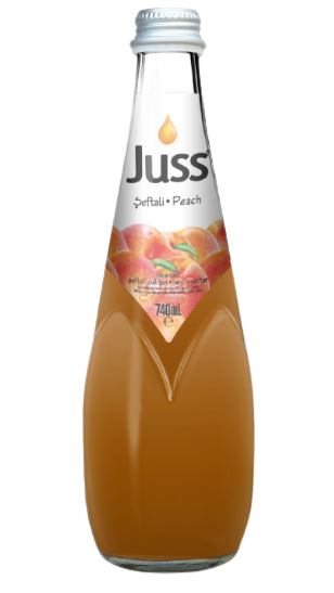 Juss Şeftali Nektarı Cam Şişe 740 Ml