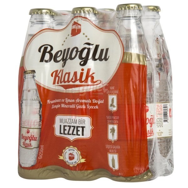 Beyoğlu Klasik Frambuaz&Limon Aromalı Gazoz 6x250 Ml