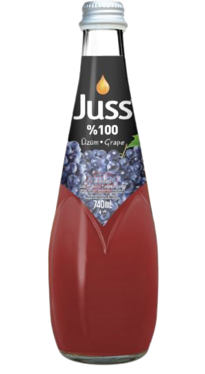 Juss %100 Üzüm Suyu Cam Şişe 740 Ml