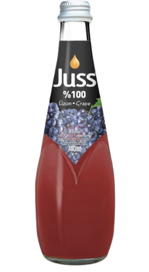 Juss %100 Üzüm Suyu Cam Şişe 740 Ml
