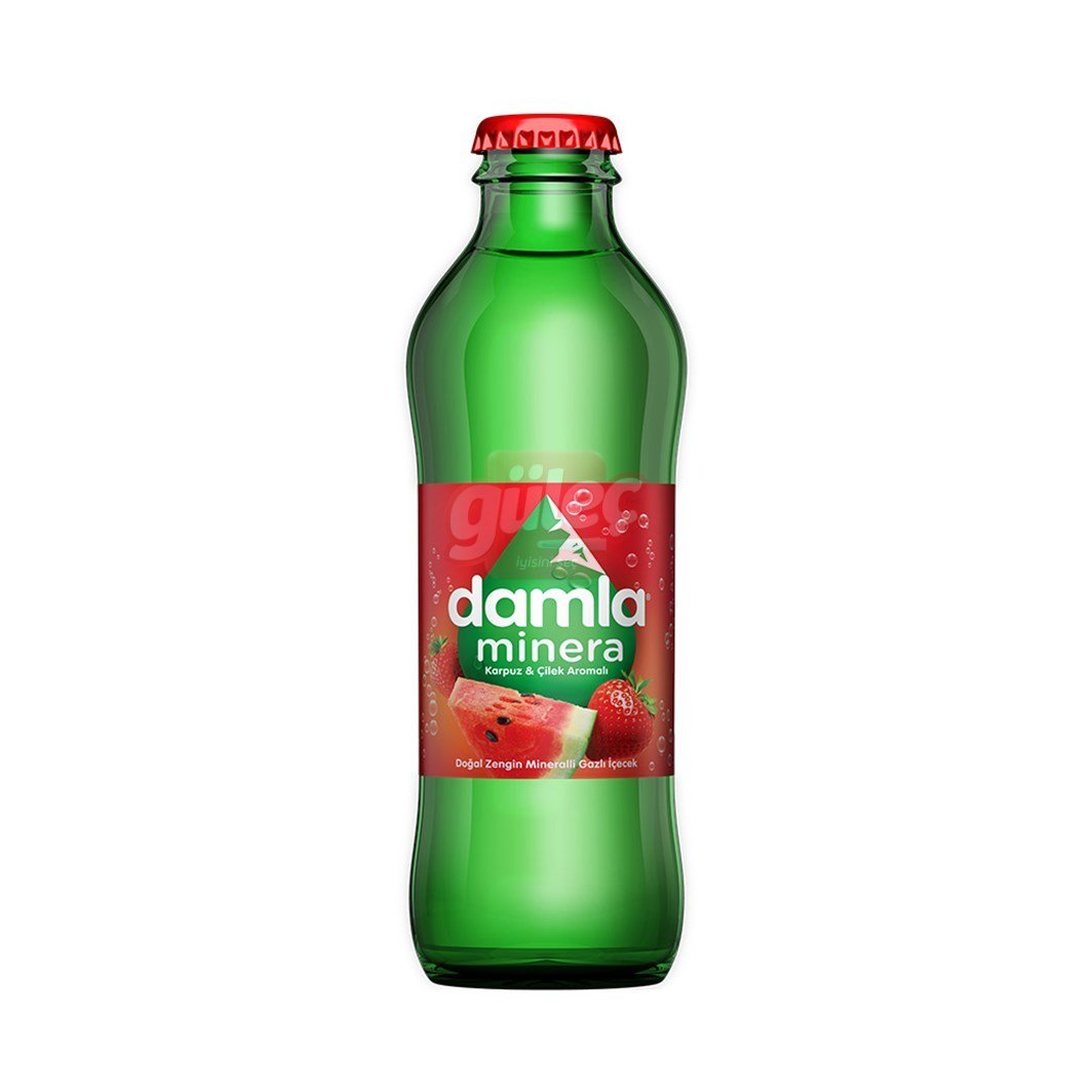 Damla Çilek&Karpuz Aromalı Soda 200 Ml