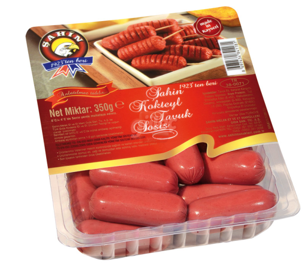 Şahin Tavuk Kokteyl Sosis 350 G