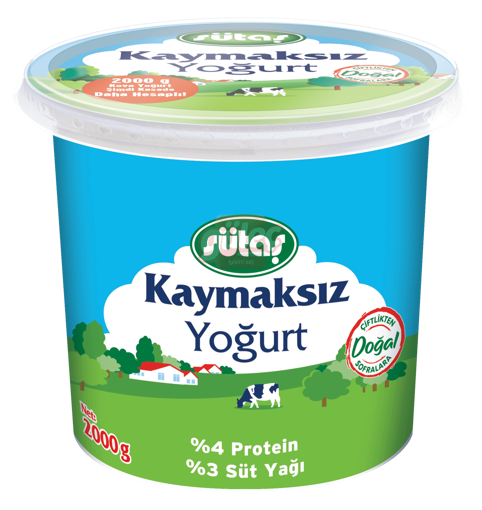 Sütaş Kaymaksız Kase Yoğurt 2000 G