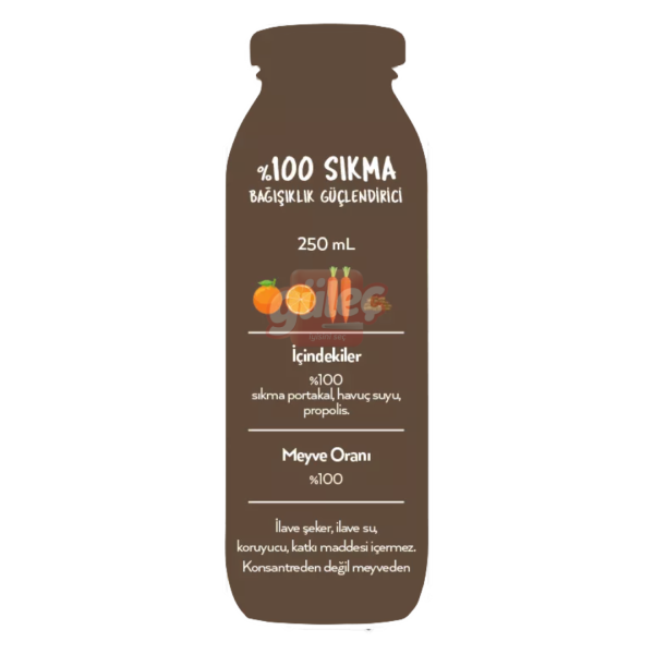 Naren Sıkma Propolisli Portakal-Havuç Suyu 250 Ml