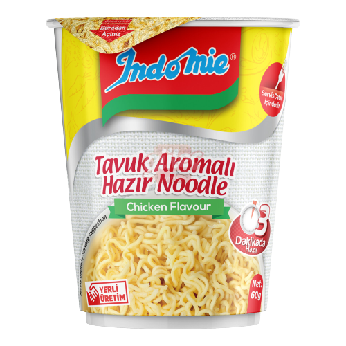 Indomie Tavuk Çeşnili Noodle (Bardak) 60 G