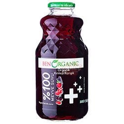 Ben Organic Kırmızı Karışık Meyve Suyu 946 Ml