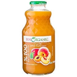 Ben Organic Şeftali Kayısı Elma Suyu 946 Ml