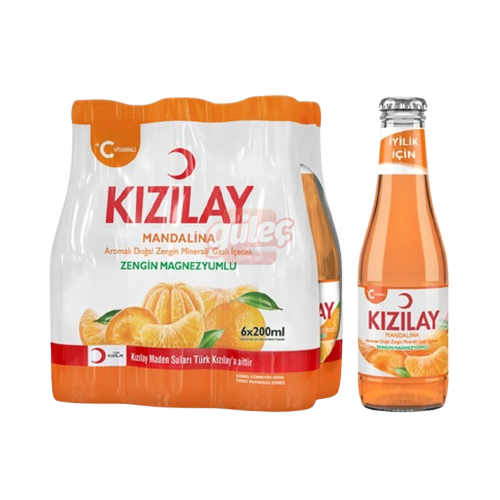 Kızılay Maden Suyu Mandalina Aromalı 6X200 Ml