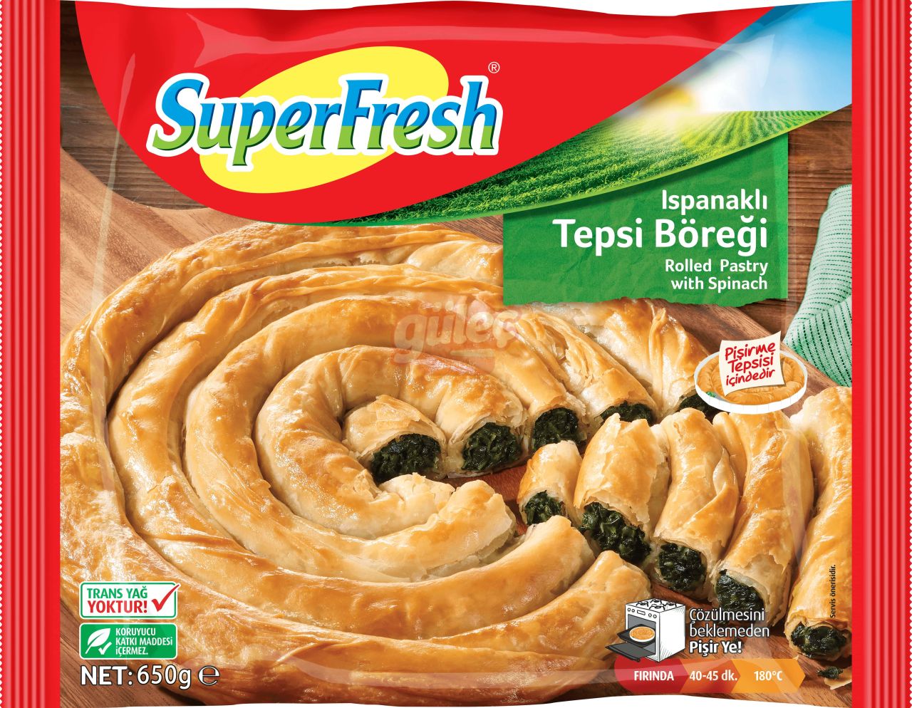 SuperFresh Ispanaklı Tepsi Böreği 650 G