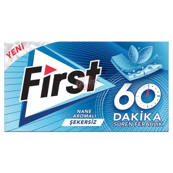 First 60 Dk Keskin Nane Aromalı Sakız 27 G