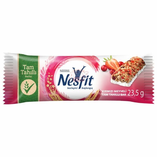 Nesfit Kırmızı Meyveli Tam Tahıll Bar 23,5 GR