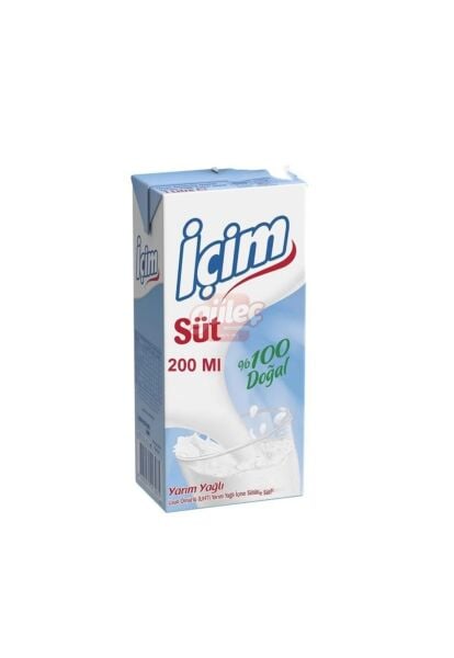 İçim Yarım Yağlı Süt 200 Ml